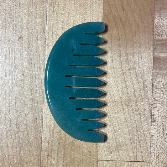 Crystal comb (Green Aventurine)